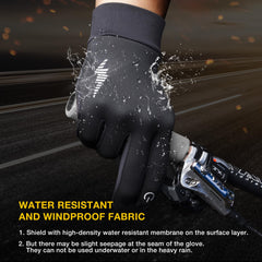 SIMARI Winter Gloves Men Women Touch Screen Glove Cold Weather Warm Gloves Freezer Work Gloves Suit for Running Driving Cycling Working Hiking 102 - Black