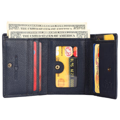 HAMMONDS FLYCATCHER Genuine Leather Wallet for Men | RFID Protected for Daily use (Croc Blue)