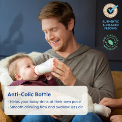 MAM Easy Start Matte Anti-Colic Baby Bottles, 9 oz (2 Count), Medium Flow, Unisex Baby,2 Count (Pack of 1)