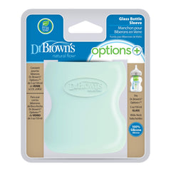 Dr. Brown's Natural Flow Options+ Glass Baby Bottle Sleeves,100% Silicone,5 oz,Wide-Neck,Mint