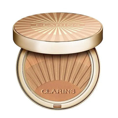 Clarins NEW Bronzing Powder Buildable, Luminous Matte Finish 3 in 1 Bronzer, Contour, and Highlighter Natural, Sun Kissed Glow 0.4 Ounces