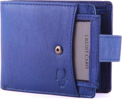 Wildhorn Genuine Leather Hand-Crafted Wallet Men Wallets - Blue