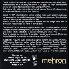 Mehron Celebre Pro HD Makeup Foundation - White (0.27ml)