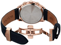 Bulova Men's Wilton - 97B169 - Blue Strap/ Rose Gold