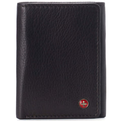 Alpine Swiss Men's Leon Trifold Wallet RFID Safe York Collection - Soft Nappa Brown