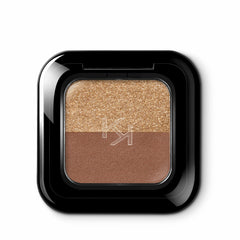 Kiko Milano Bright Duo Eyeshadow, 04 Universal Beige/Warm Gold
