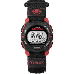 Timex Expedition Digital Chrono Alarm Timer 33mm Watch - Black/Red