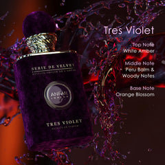 ANFAR LONDON TRES VIOLET Pour femme Extrait de Parfum for Women, Floral Fragrance, WHITE AMBER, PERU BALM & WOODY