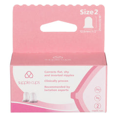 Supple Cups for flat, shy and inverted nipples (Size 2)