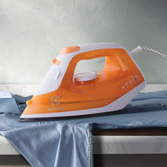 Electrolux Steam Iron 1600W with Powerful Steam Shot, Non-Stick Sole Plate, Anti Calc Drip Self Clean & Auto Shutoff, Automatic Steam Adjustment, Safe Touch Indicator, Light Weight-Easy to Use ESI4007