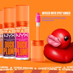 NYX PROFESSIONAL MAKEUP DUCK PLUMP LIP PLUMPING LACQUER - PEACH OUT