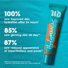Urban Decay Hydromaniac Tinted Moisturizer - 24HR Hydrating & Glowy Medium Coverage Foundation - With Kombucha Filtrate + Marula Oil - Lightweight, Dewy Skin Finish – 90 Ultra-Deep Warm, 1.1 Oz