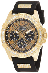 GUESS Men's Quartz Watch with Analog Display and Silicone Strap W1132G1