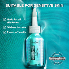 L’Oréal Paris L'Oreal Bright Reveal Dark Spot Exfoliant Peel, 25% AHA BHA PHA Face Exfoliator Solution, Gentle Skincare to Visibly Reduce Dark Spots and Renew Skin Texture, Includes SPF Lotion Sample