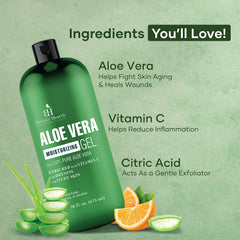 Botanic Hearth Aloe Vera Gel - From 100% Pure and Natural Cold Pressed Aloe Vera, 470ml