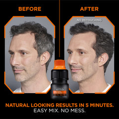 L’Oréal Paris Men Expert One Twist Mess Free Permanent Hair Color, Mens Hair Dye to Cover Grays, Easy No Mix Ammonia Free Application, Light Medium Brown 05, 1 Application Kit