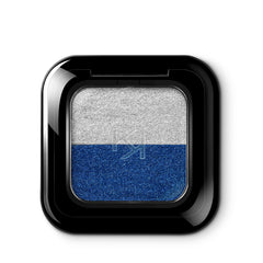 KIKO MILANO Bright Duo Eyeshadow, 17 Silver/Electric Blue