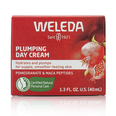 Weleda Face Care Plumping Day Cream, 1.3 Fluid Ounce, Plant Rich Moisturizer with Pomegranate and Maca Root Peptides