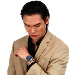Maserati Lifestyle Date Analog Dial Color Blue Watches for Men - R8873600007
