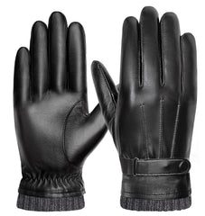 FORVEVO Men Gp05 Leather gloves - Black