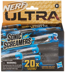 NERF Ultra Sonic Screamers 20-Dart Refill Pack, Darts Whistle Through The Air, Compatible Ultra Blasters