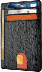 T Tersely Credit Card Holder for Men,Card Wallet, Slim Minimalist Wallet,RFID Card Holder Blocking Front Pocket Secure Thin Credit Card Wallet, Holds up to 7 Cards and Bank Notes, Ideal for Travel