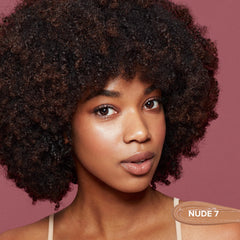 Nudestix Tinted Cover Liquid Foundation, Buildable Coverage for Even Skin Tone, Flawless Natural Lightweight Makeup Finish, 0.84 fl oz (25 ml) (Nude 7)