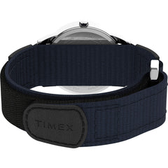 Timex Easy Reader Date Expansion Band Watch - Blue/Silver-Tone/Blue/35mm