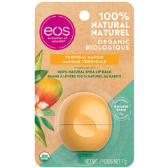 EOS Organic Lip Balm Tropical Mango, 100% NATURAL Shea Lip Balm