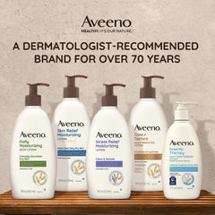 Aveeno Skin Relief 24 Hour Moisturizing Lotion For Sensitive Skin With Natural Shea Butter & Triple Oat Complex, Unscented TherapEUtic Lotion For Extra Dry, Itchy Skin, 8 Fl. Oz, 8 Fl Oz (Pack Of 1)