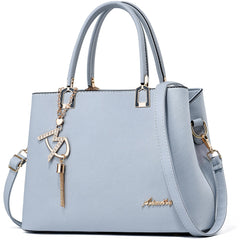 Womens Purses and Handbags Shoulder Bags Ladies Designer Top Handle Satchel Tote Bag - Light Blue