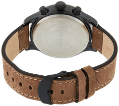 Timex Mens Quartz Watch, Chronograph Display And Leather Strap - T49905