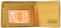 Timberland PRO mens Leather RFID Wallet With Removable Flip Pocket Card Carrier Wallet - Wheat/Pullman