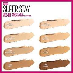 Maybelline New York Super Stay Foundation Stick For Normal to Oily Skin, Natural Beige, 0.25 oz.