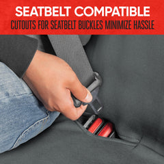 BDK Motor Trend Aquashield Gray Waterproof Rear Bench Car Seat Cover - Padded Neoprene Back Seat Cover For Cars, Ideal Back Seat Protector For Kids & Dogs, Interior Covers For Auto Truck Van Suv