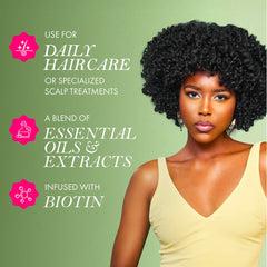 Mielle Organics MIELLE - ROSEMARY MINT, SCALP & HAIR OIL, INFUSED W/BIOTIN & ENCOURGES GROWTH, FOR DAILY USE, SCALP TREATMENT, SPLIT END CARE & SCALP & STRENGTHENING OIL