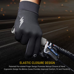 SIMARI Winter Gloves Men Women Touch Screen Glove Cold Weather Warm Gloves Freezer Work Gloves Suit for Running Driving Cycling Working Hiking 102 - Dark Black