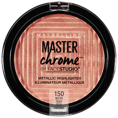 Maybelline New York Facestudio Master Chrome Metallic Highlighter Makeup, Molten Peach, 0.19 oz.