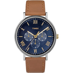 Timex Southview 41mm Multifunction Leather Strap Watch