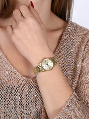 Citizen Womens Analogue Quartz Watch with Stainless Steel Strap EU6002-51P, Gold, One Size, Bracelet