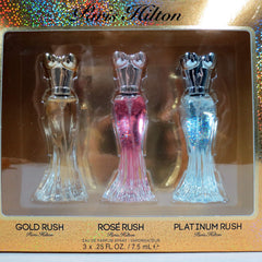 PARIS HILTON GOLD RUSH (W) EDP 7.5ML+ROSE RUSH 7.5ML+PLATINUM RUSH 7.5ML SET