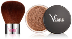 Veana Mineral Foundation Dark Tan 9 g Plus Kabuki Pack of 1 x 9 g