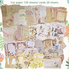 260 Pieces Vintage Scrapbook Supplies Pack Vintage Ephemera Bundle Junk Journal Kit for Art Journaling Bullet Junk Journal Planners DIY Paper Stickers Craft Kits Art Journaling Bullet Journals