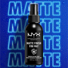 NYX PROFESSIONAL MAKEUP Makeup Setting Spray - Matte Finish, Lightweight, Long-Lasting, Extends Makeup Wear Up to 16 hours, Vegan and Cruelty Free Formula, 60ml
