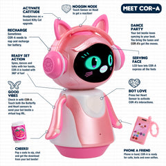 emotoBOT COR-A Interactive Robot Kids’ Toy Touch-and Sound-Responsive Robot