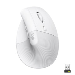 Logitech Lift Vertical Optical Wireless Mouse (910-006475) - white