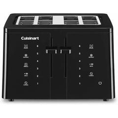 Cuisinart 4-Slice Black Touchscreen Toaster, New, CPT-T40P1