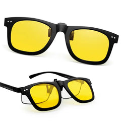 Joopin 2 Pairs Polarized Clip On Sunglasses Over Eyeglasses for Men Women UV Protection