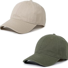 Unisex Cotton Baseball Cap Plain Blank Dad Hat Adjustable Vintage Solid Hat