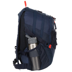 Outdoor Products Vortex 30L Backpack with Water Bottle, Durable Blue Polyester Backpack for Adults and Teens